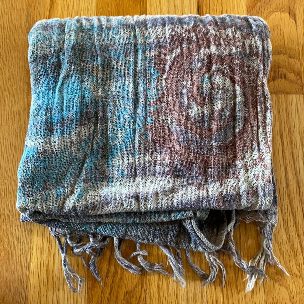 100% Cotton Paisley Scarf